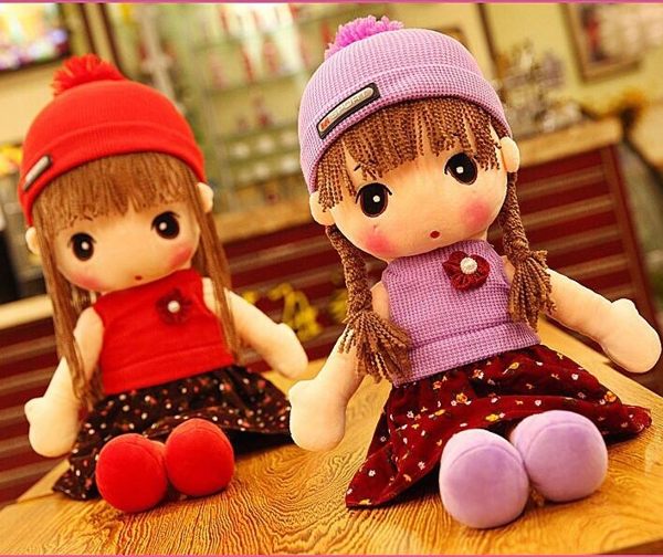 可愛女孩公仔布娃娃布偶毛絨玩具洋娃娃公主抱睡禮物