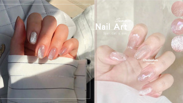 夏日極光美甲「晶石貓眼」圖鑑！透明閃鑽、偏光亮粉超級美，根本讓手指自帶仙女濾鏡～