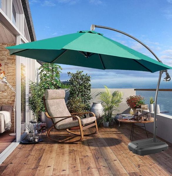 戶外遮陽傘庭院傘室外香蕉傘折疊羅馬沙灘傘保安崗亭太陽傘擺攤傘