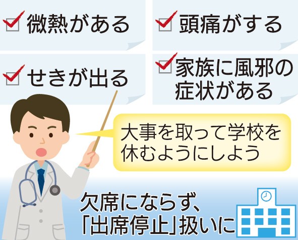 新型コロナ 学校休む勇気を 県教委 集団感染防止で 出席停止扱い 周知徹底