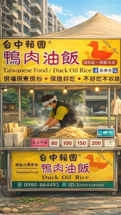 台中賴團鴨肉油飯06店