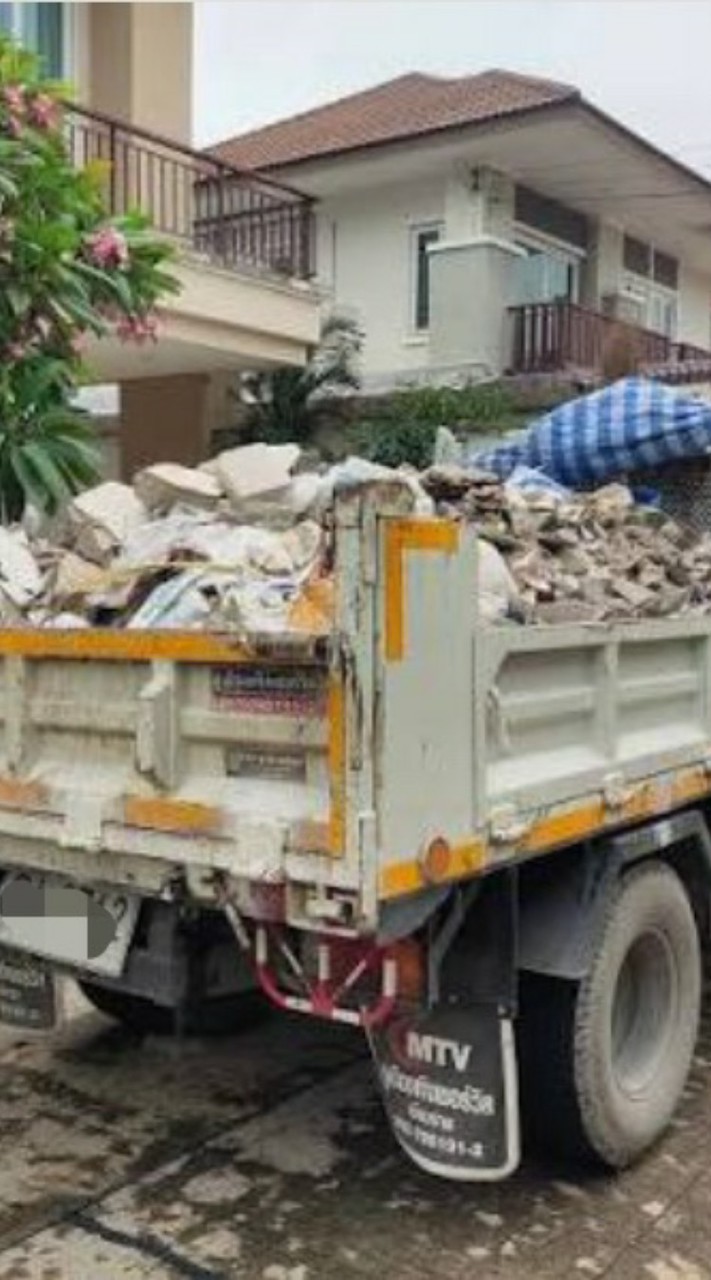 รถ6ล้อขนเศษดินขนขยะแม็คโครเล็ก