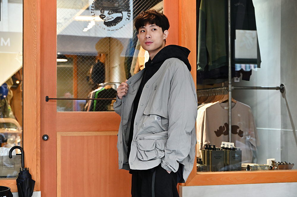 Filter017的服裝以復古戶外為核心，設計出能在城市與戶外個性遊走的穿搭單品。使用品牌獨立開發的機能性面料，增強防潑水、抗污的特性，版型及剪裁寬鬆俐落，兼具功能性與街頭穿搭。(攝影/Carter)