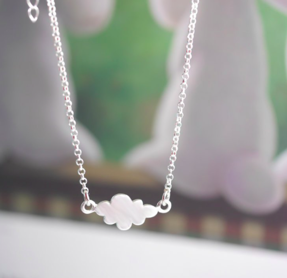 棉花糖雲朵鎖骨鍊