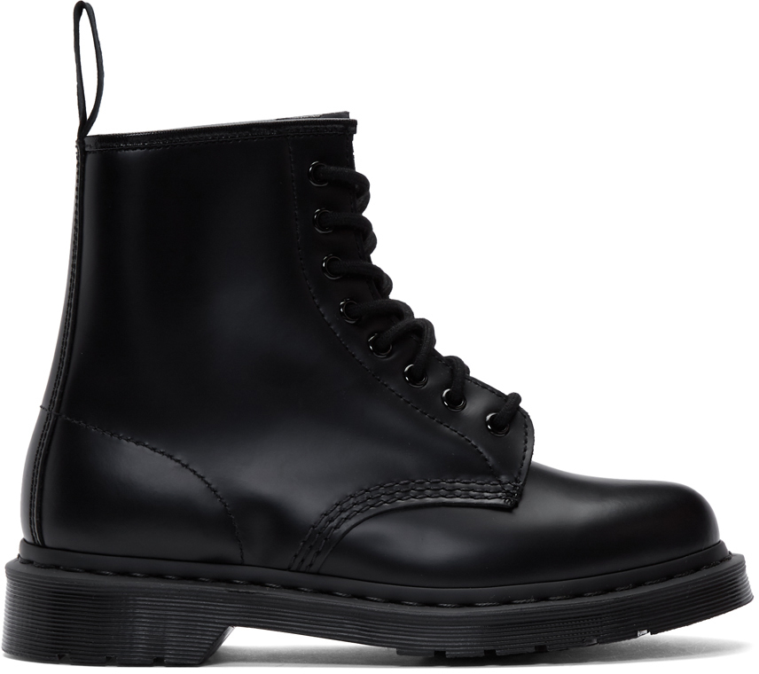 Dr. Martens 黑色 1460 Mono 踝靴