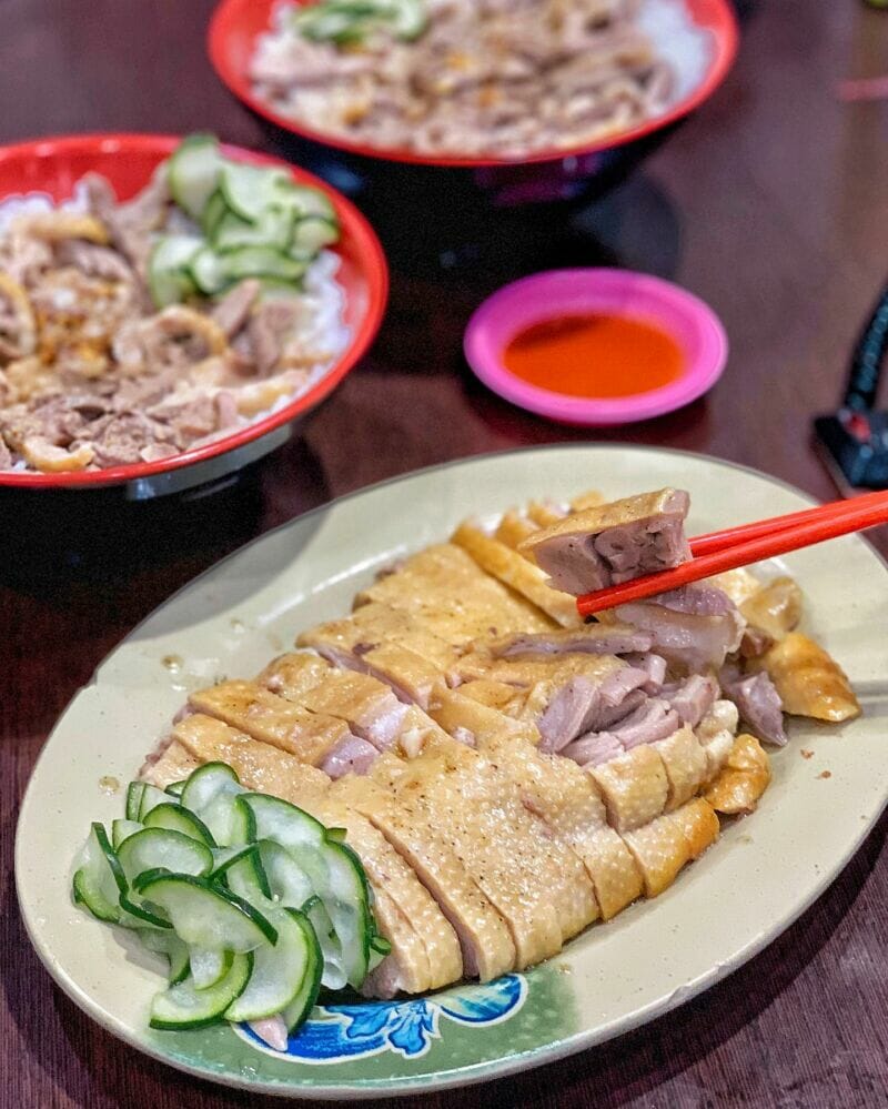 新竹城隍廟美食廟口鴨香飯
