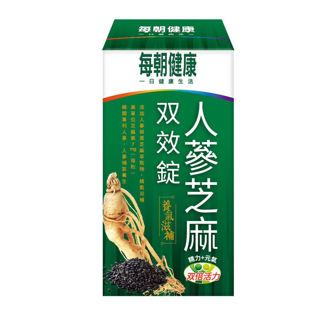 【每朝健康】人蔘芝麻精華錠EX