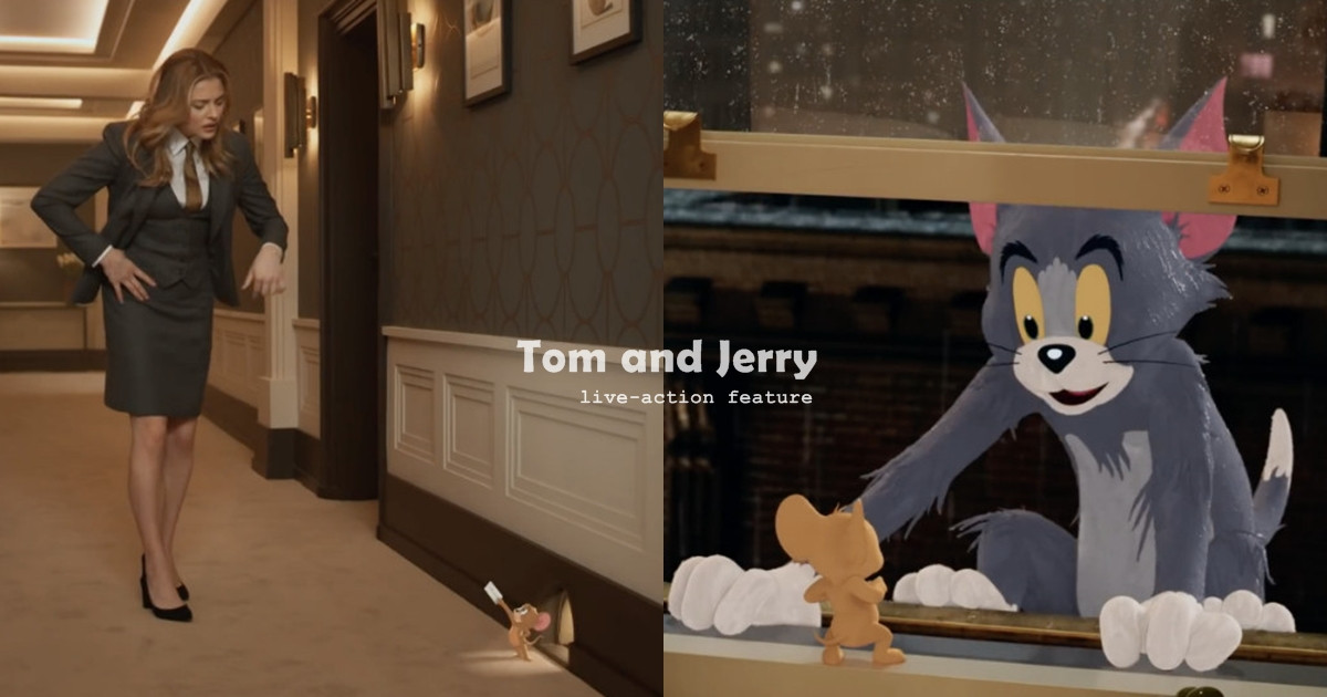 《湯姆貓與傑利鼠》真人版延續動畫的歡樂氣氛，以真人搭配動畫角色演出，快右滑看更多劇照吧～