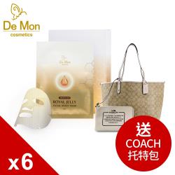 DeMon_全效黃金蜂王面膜(5片/盒)X6盒_加贈COACH托特包