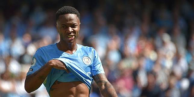 Pemain Manchester City, Raheem Sterling (c) AP Photo