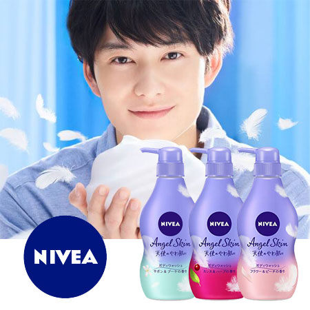日本 NIVEA 妮維雅 天使柔膚沐浴乳 480ml 沐浴 身體 洗澡 清潔 沐浴乳 花王 KAO