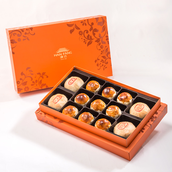 【御藏】綜合13入禮盒 綠豆椪*2+純綠豆椪*2+蛋黃酥*9（除綠豆椪外，其餘產品為蛋奶素）