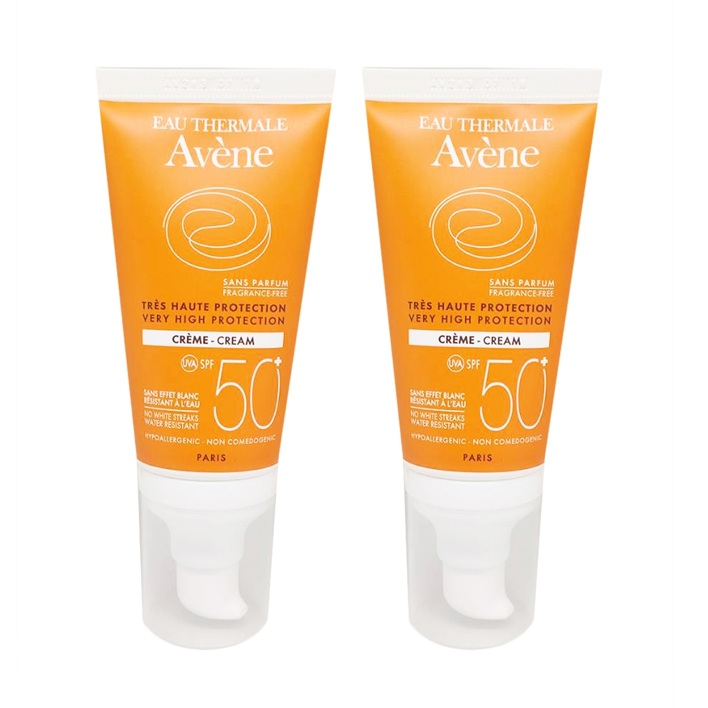 Avene 雅漾 全效極護低敏防曬乳(無香) SPF50+ 50ml 兩入組