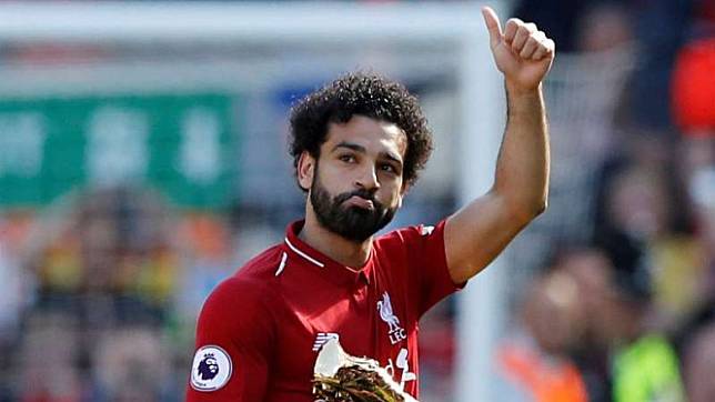 Bintang Liverpool, Mohamed Salah, usai sabet sepatu emas Premier League