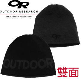 【Outdoor Research 美國 BOOSTER BEANIE 雙面戴透氣保暖羊毛混紡帽 黑】244846CA/保暖帽/毛帽★滿額送