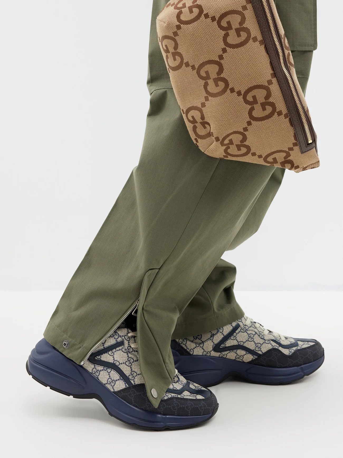 GUCCI Rhyton GG-Supreme canvas trainers