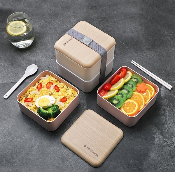 飯盒上班族學生高中輕食餐盒分隔型大號輕便微波爐加熱沙拉便當盒CL133