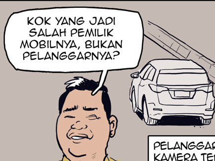 Komik Surat Tilang Salah Sasaran Berujung Gugatan