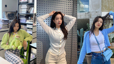 Blackpink Jisoo最愛穿的單品是這個！針織小外套一衣三穿，「戀愛系穿搭」讓你從秋季一路穿到冬季！