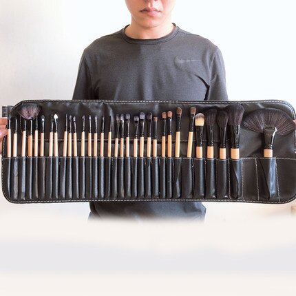 化妝刷套裝 化妝刷套裝美妝工具32支動物毛眼影刷影樓化妝師用初學彩妝全套『TZ418』