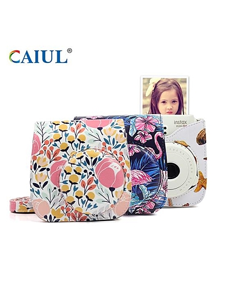 CAIUL/彩友樂 富士拍立得mini8mini9通用相機包繽紛森林單肩側包