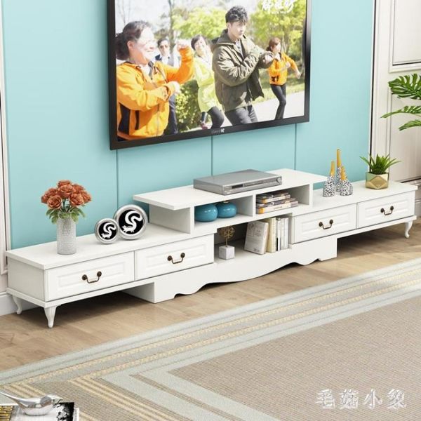 電視櫃茶幾組合套裝現代簡約小戶型客廳家用鋼化玻璃電視機櫃 JA6954『毛菇小象』