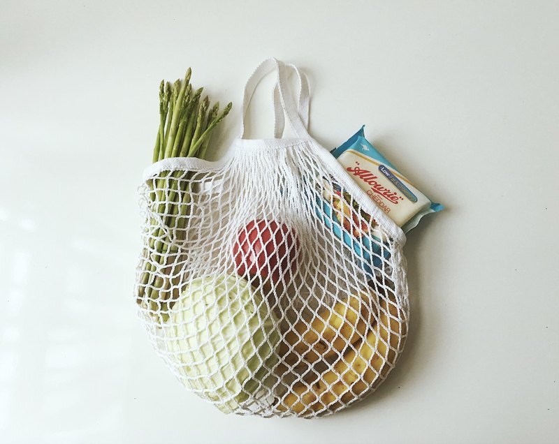 白色法國風格的網袋