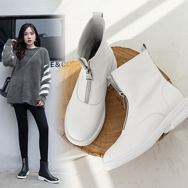 顏色：黑色 米色 尺碼：35-39 鞋面：牛皮 鞋墊：豬皮 鞋底：橡膠底 跟高：3.5cm