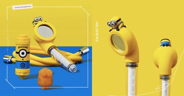 台灣買得到！玄彬蓮蓬頭×小小兵聯名限量版可愛又實用，洗澡還散發療癒果香