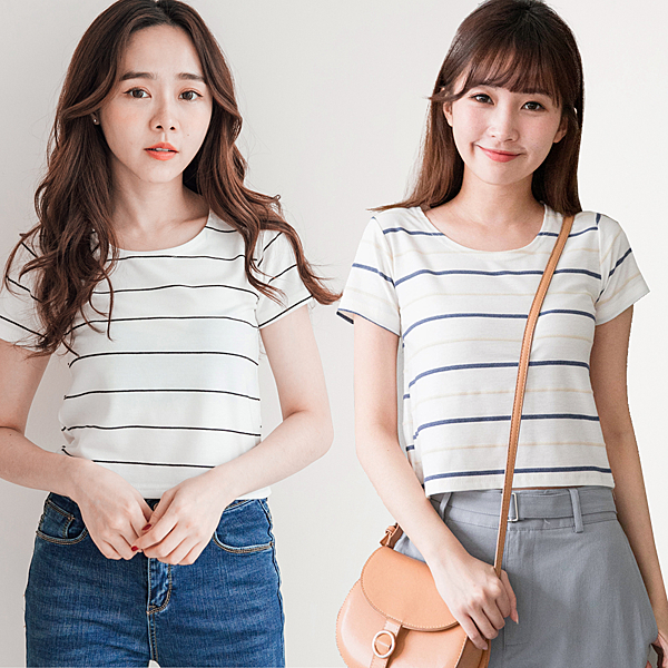 0331 條紋採用立體麻辮設計，既有造型又俏皮可愛！搭配牛仔短褲就非常青春活力。