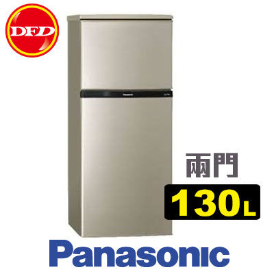 PANASONIC 國際牌 NR-B139T 雙門 冰箱 亮彩金 130L MIDDLE系列 公司貨 ※運費另計(需加購)