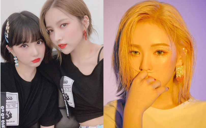 如果不喜歡披披掛掛太多飾品，可以嘗試讓耳骨時尚提升華麗感。（圖／翻攝自GFRIEND官方IG、RED VELVET官方推特）