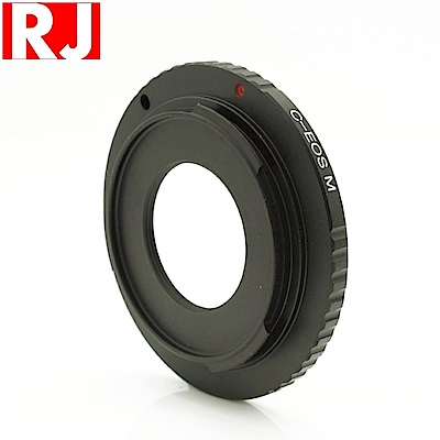 RJ製造 電影C鏡頭轉EOS/M轉接環(即C-Mount鏡頭轉接到Canon佳能EOS-M機身)電影鏡頭 C-Mount轉Canon鏡頭轉接環 C-Mount轉EOS-M鏡頭轉接環
