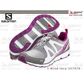 【速捷戶外】法國《SALOMON》 女戶外休閒鞋 S-Wind Inca 307978－(灰紫) 全新上市～體驗價
