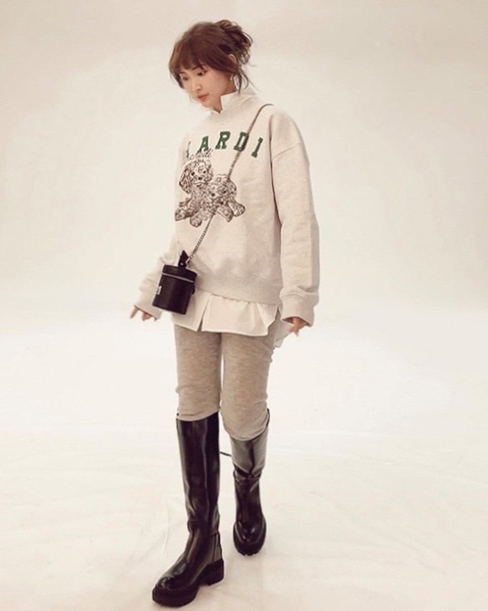 Mardi Mercredi 紗栄子コラボ SWEATSHIRT POPO
