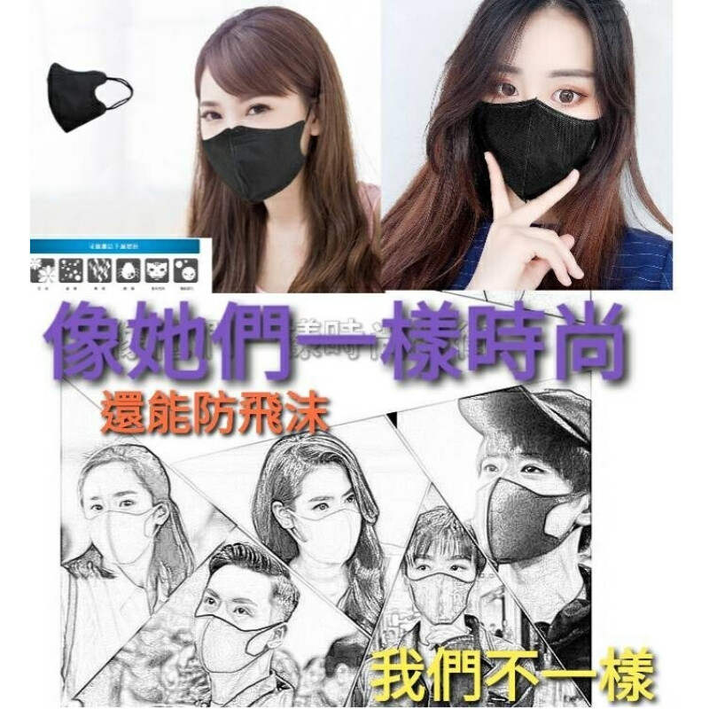 款式：155cm以上可配戴 (此款適合標準臉型，男生戴起來會比較繃) 注意事項： •建議1~3天更換，避免細菌滋生 •口罩發生破損或扭曲時，請更換口罩 •睡眠及運動時請勿配戴口罩 •呼吸不適，請立即停