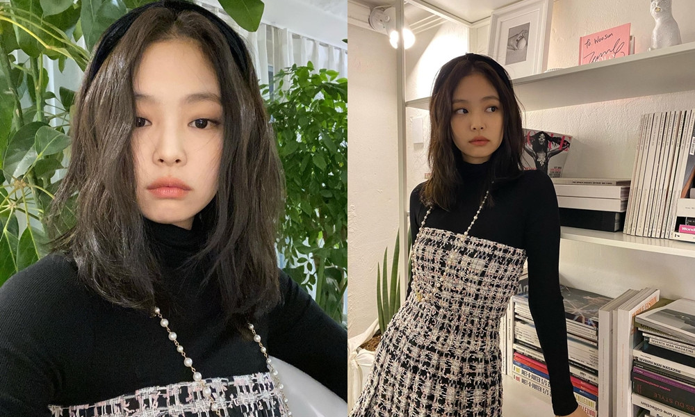 BLACKPINK Jennie經典髮型2：霧灰棕