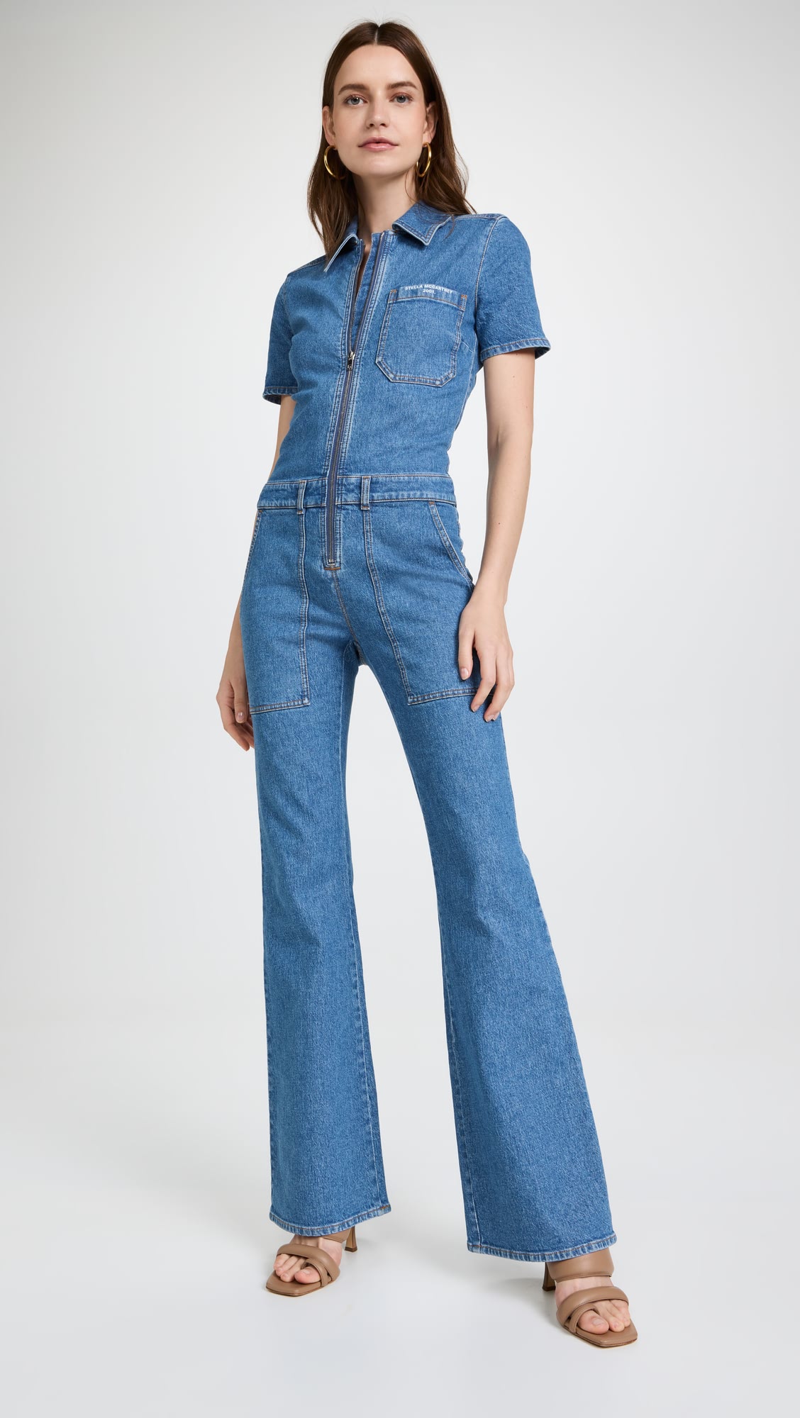 Stella McCartney Salt & Pepper Blue Denim Jumpsuit