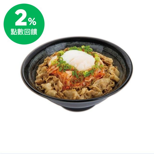 以吉野家招牌的風味豚丼為基底，上方搭配別具異國風味的韓國泡菜，再佐以半熟玉子來提升食用的口感，並盛裝在吉野家特選台灣米飯上，讓豚丼不只是有傳統的吃法，口味變化中更散發出獨特的異國風味。 注意事項 1.