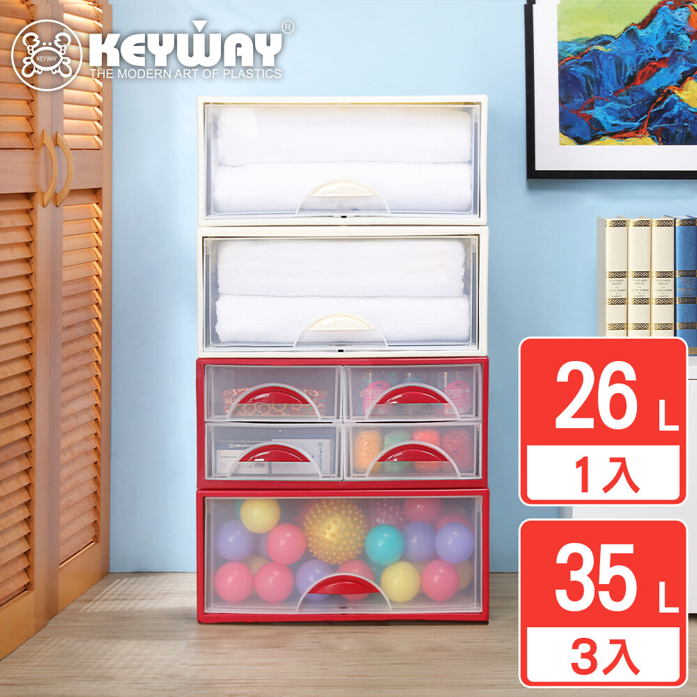 -商品描述 有各式格數之產品可供選擇透明抽屜清楚分類 符合人體工學的手把設計更舒適拉取 調沉穩色調搭配鮮豔色系 適用於各式衣物玩具雜物等收納 可層層堆疊節省空間可相互堆疊搭配 產品均為實物拍攝因角度光