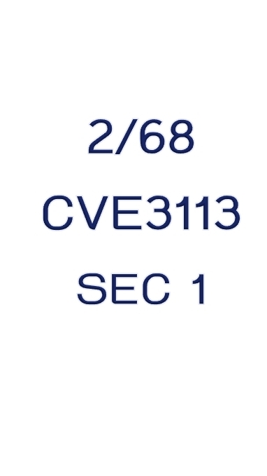 2/68-CVE3113-SEC 1