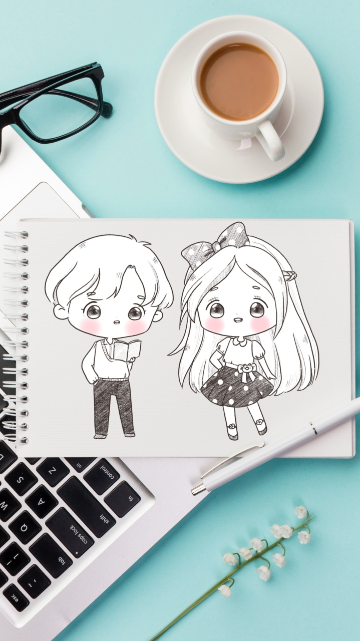 วาดการ์ตูนคน Super Cute