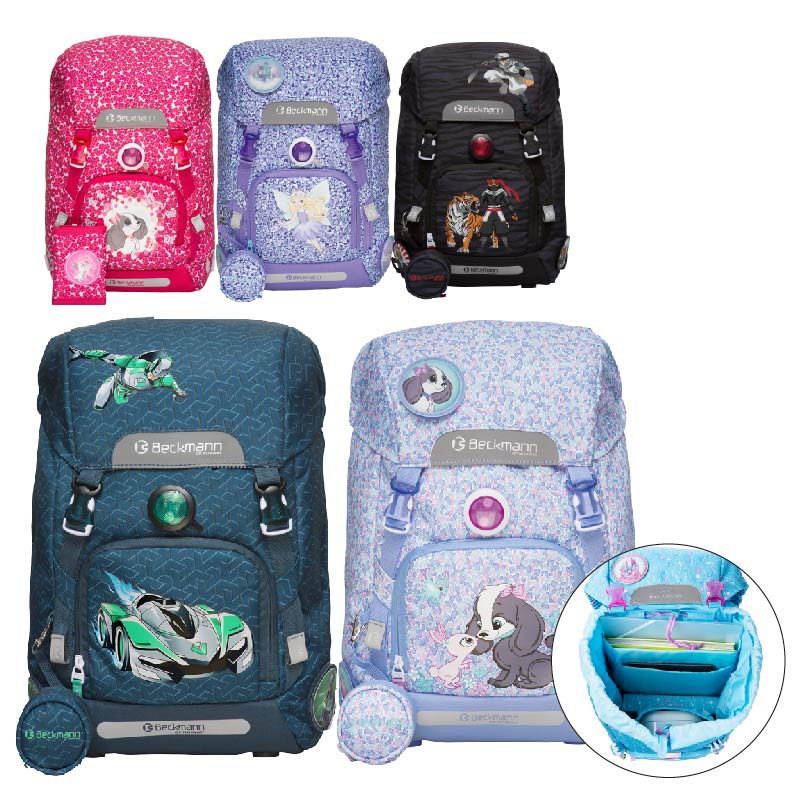 請至專櫃購買喔 書包內都有附贈雨衣，六個魔術貼加小圓錢包或三折皮夾 賣場保證挪威購入正品,願負100%法律責任 【商品規格】 品牌：挪威BECKMANN 產品：減壓兒童書包 容量：22L 材質：鋁片/