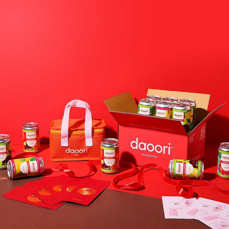 【2023兔年獨家組合】daoori 康普茶 12入春節限定禮盒 (預購中)