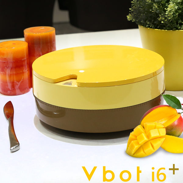 【送擦地組】Vbot 二代蛋糕機 i6+ 掃地機 掃地機器人 加強版 (芒果)