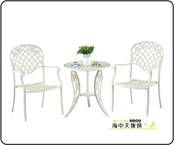 {{ 海中天休閒傢俱廣場 }} F-42 摩登時尚 房間椅系列 445-1A 玫瑰花米白房間椅組