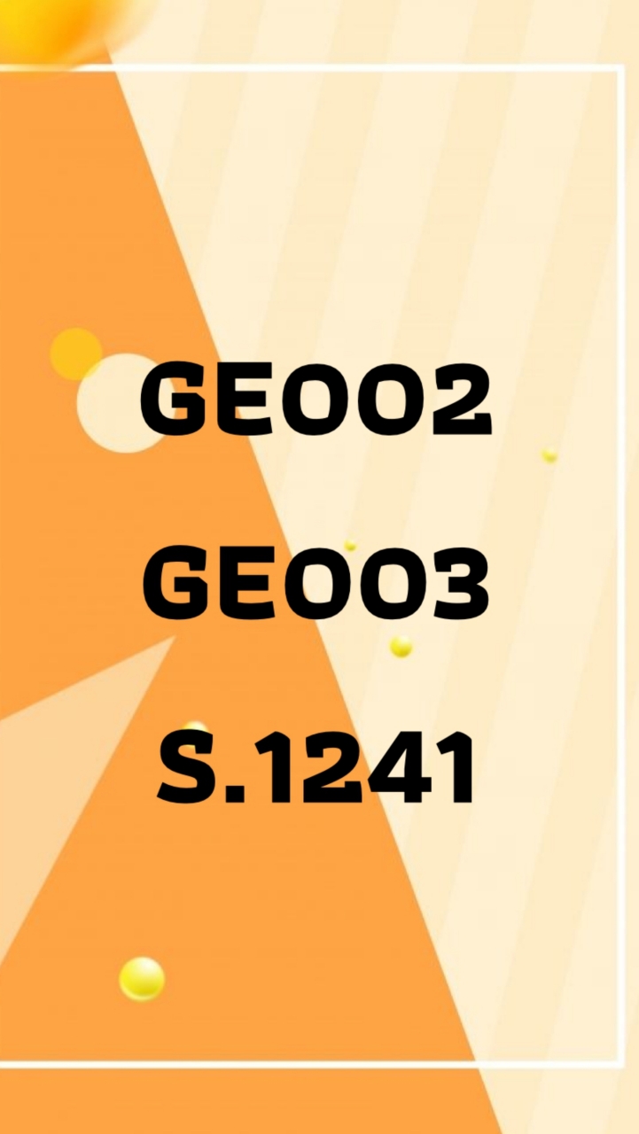 GE002 GE003 วันพฤหัส Section 1241