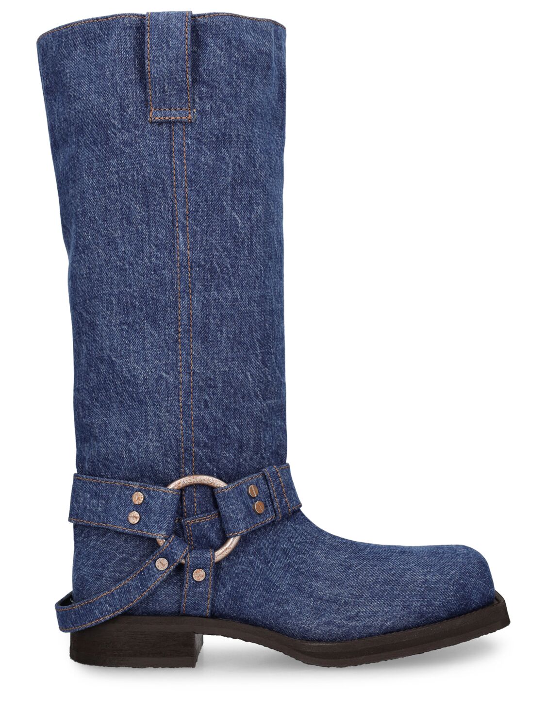 40mm Denim Tall Boots