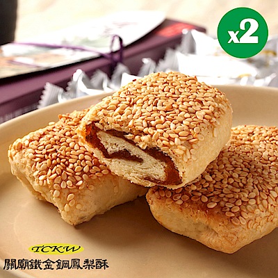 鐵金鋼鳳梨酥 燒餅鳳梨酥禮盒x2盒(10入/盒,提袋)