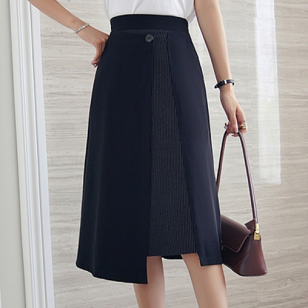 滿千免運~半身裙~不規則半身裙~百褶裙女中長款高腰a字裙8002.F114C日韓屋